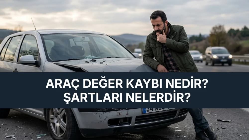 Araç Değer Kaybı ve Şartları Araç Değer Kaybı ve Şartları